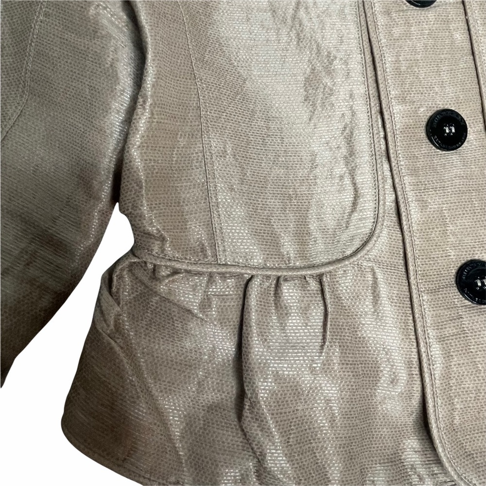 Burberry Black Label Shimmery Linen Short Jacket - Picture 7 of 16